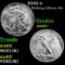 1943-s Walking Liberty Half Dollar 50c Grades GEM+ Unc
