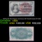 1870's US Fractional Currency 10¢ Fourth Issue Fr-1261 Grades vf+