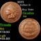 1875 Indian Cent 1c Grades f, fine