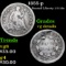 1855-p Seated Liberty Half Dime 1/2 10c Grades vg details