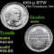 1951-p BTW Old Commem Half Dollar 50c Grades Choice Unc