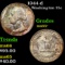 1944-d Washington Quarter 25c Grades GEM+ Unc
