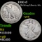 1916-d Walking Liberty Half Dollar 50c Grades vg+