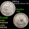 1862-p Seated Liberty Quarter 25c Grades vf++