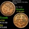 1864 Princess Head Liberty F-55-162a Civil War Token 1c Grades vf details