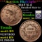 ***Auction Highlight*** 1842 N-4 Braided Hair Large Cent 1c Graded Choice+ Unc BN By USCG (fc)