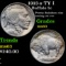 1913-s TY I Buffalo Nickel 5c Grades Select Unc