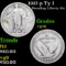 1917-p Ty I Standing Liberty Quarter 25c Grades vg+