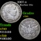 1907-s Barber Quarter 25c Grades vf+