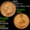 1862 Indian Cent 1c Grades Choice AU/BU Slider