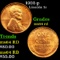 1932-p Lincoln Cent 1c Grades Choice Unc RD