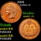 1898 Indian Cent 1c Grades Select+ Unc RB