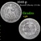 1843-p Seated Liberty Half Dime 1/2 10c Grades vg, very good