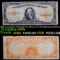 1922 Large Size $10 Gold Certificate Fr-1173 Speelman/White Grades vf+