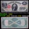 1917 $1 Large Size Legal Tender, Signatures of Burke & Teehee, FR36 Grades vf++