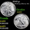 1943-p Walking Liberty Half Dollar 50c Grades GEM+ Unc