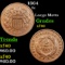 1864 Two Cent Piece 2c Grades xf