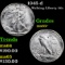 1945-d Walking Liberty Half Dollar 50c Grades GEM+ Unc