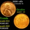 1909 vdb Lincoln Cent 1c Grades Gem+ Unc RD