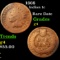1868 Indian Cent 1c Grades g, good