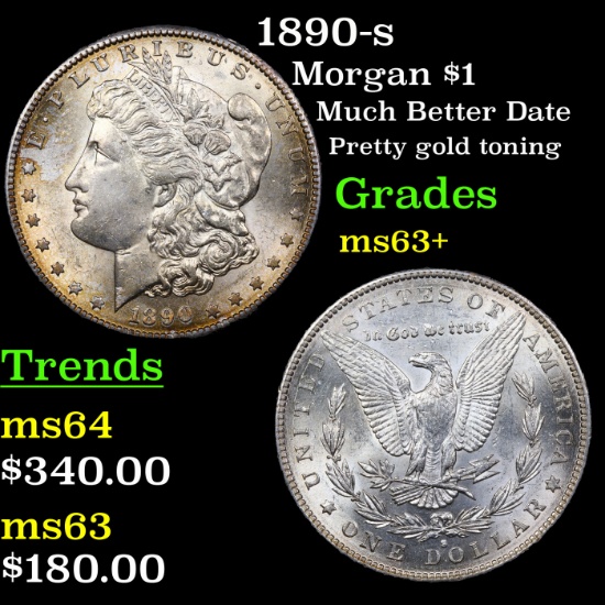 1890-s Morgan Dollar $1 Grades Select+ Unc