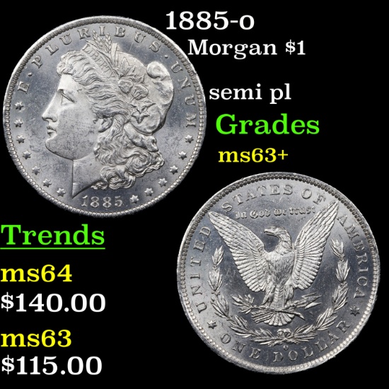 1885-o Morgan Dollar $1 Grades Select+ Unc