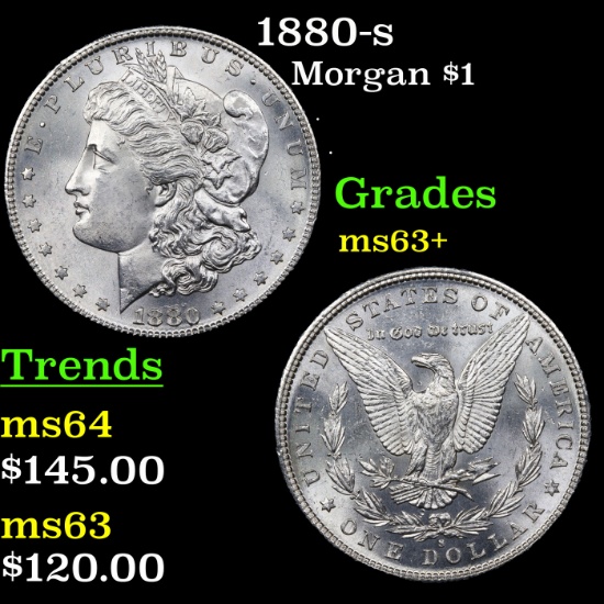 1880-s Morgan Dollar $1 Grades Select+ Unc