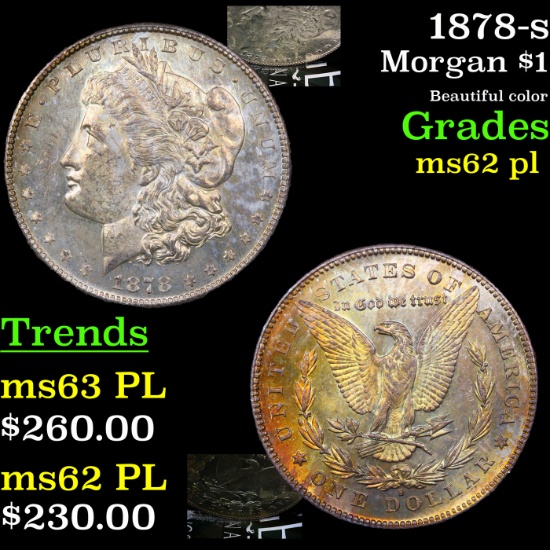 1878-s Morgan Dollar $1 Grades Select Unc PL
