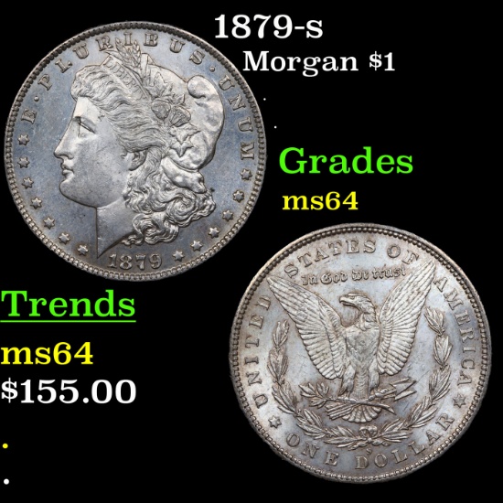 1879-s Morgan Dollar $1 Grades Choice Unc
