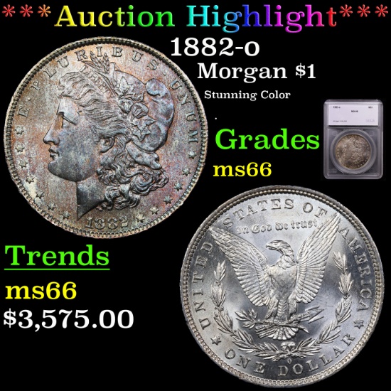 ***Auction Highlight*** 1882-o Morgan Dollar $1 Graded ms66 By SEGS (fc)