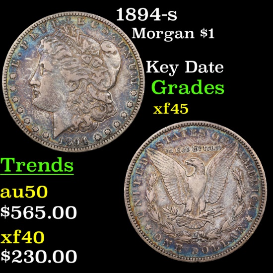 1894-s Morgan Dollar $1 Grades xf+