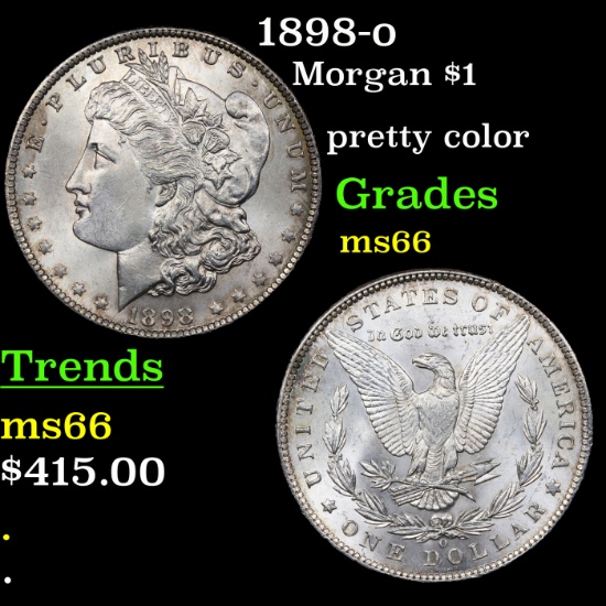 1898-o Morgan Dollar $1 Grades GEM+ Unc