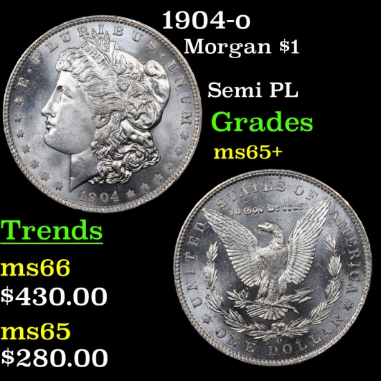 1904-o Morgan Dollar $1 Grades GEM+ Unc