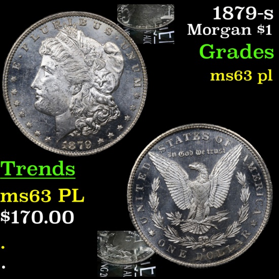 1879-s Morgan Dollar $1 Grades Select Unc PL