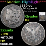 ***Auction Highlight*** 1885-cc Morgan Dollar $1 Graded f15 By SEGS (fc)
