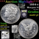 *HIGHLIGHT OF NIGHT* 1884-s Morgan Dollar $1 Graded Select Unc PL By USCG (fc)
