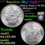 ***Auction Highlight*** 1892-p Vam 3 I3 R4 Morgan Dollar $1 Graded Choice+ Unc By USCG (fc)