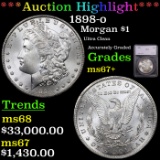 ***Auction Highlight*** 1898-o Morgan Dollar $1 Graded ms67+ By SEGS (fc)