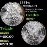 1881-s Morgan Dollar $1 Grades GEM+ Unc