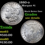 1880-o Morgan Dollar $1 Grades Unc Details