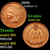 1906 Indian Cent 1c Grades Select Unc BN