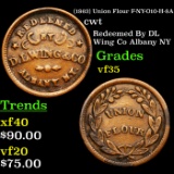 (1863) Union Flour F-NY-O10-H-8A Civil War Token 1c Grades vf++