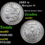 1887-o Morgan Dollar $1 Grades Choice AU/BU Slider+