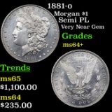1881-o Morgan Dollar $1 Grades Choice+ Unc