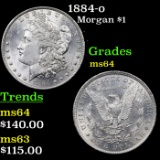 1884-o Morgan Dollar $1 Grades Choice Unc