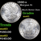 1890-s Morgan Dollar $1 Grades Select Unc