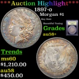 ***Auction Highlight*** 1897-o Morgan Dollar $1 Graded Choice AU/BU Slider+ By USCG (fc)