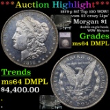 ***Auction Highlight*** 1878-p 8tf Top 100 WOW! vam 23 'crazy Lips' Morgan Dollar $1 Graded ms64 DMP