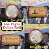 ***Auction Highlight*** Full Morgan/Peace Casino Las Vegas Sahara silver $1 roll $20, 1889 & 1897 en