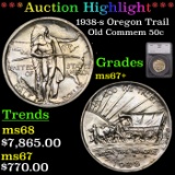 ***Auction Highlight*** 1938-s Oregon Trail Old Commem Half Dollar 50c Graded ms67+ By SEGS (fc)